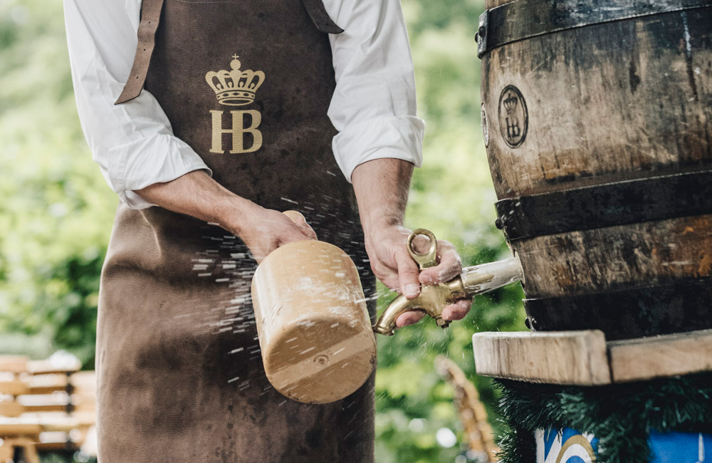 Drei mal Hofbräu