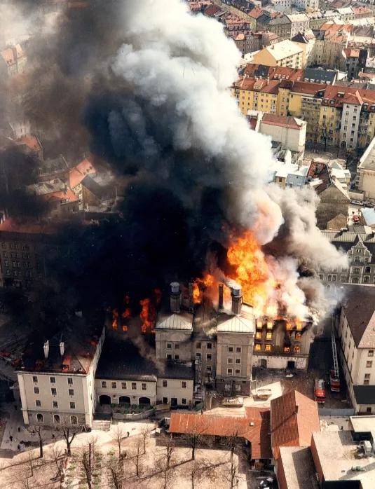 Mälzereibrand Hofbräu München Brauerei