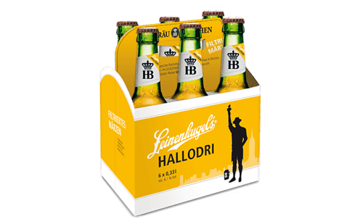 Hofbraeu Muenchen Leinenkugel Hallodri Craftbeer Sixpack