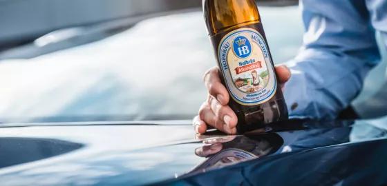 Hofbräu Alkoholfrei Bierflasche München Genuss