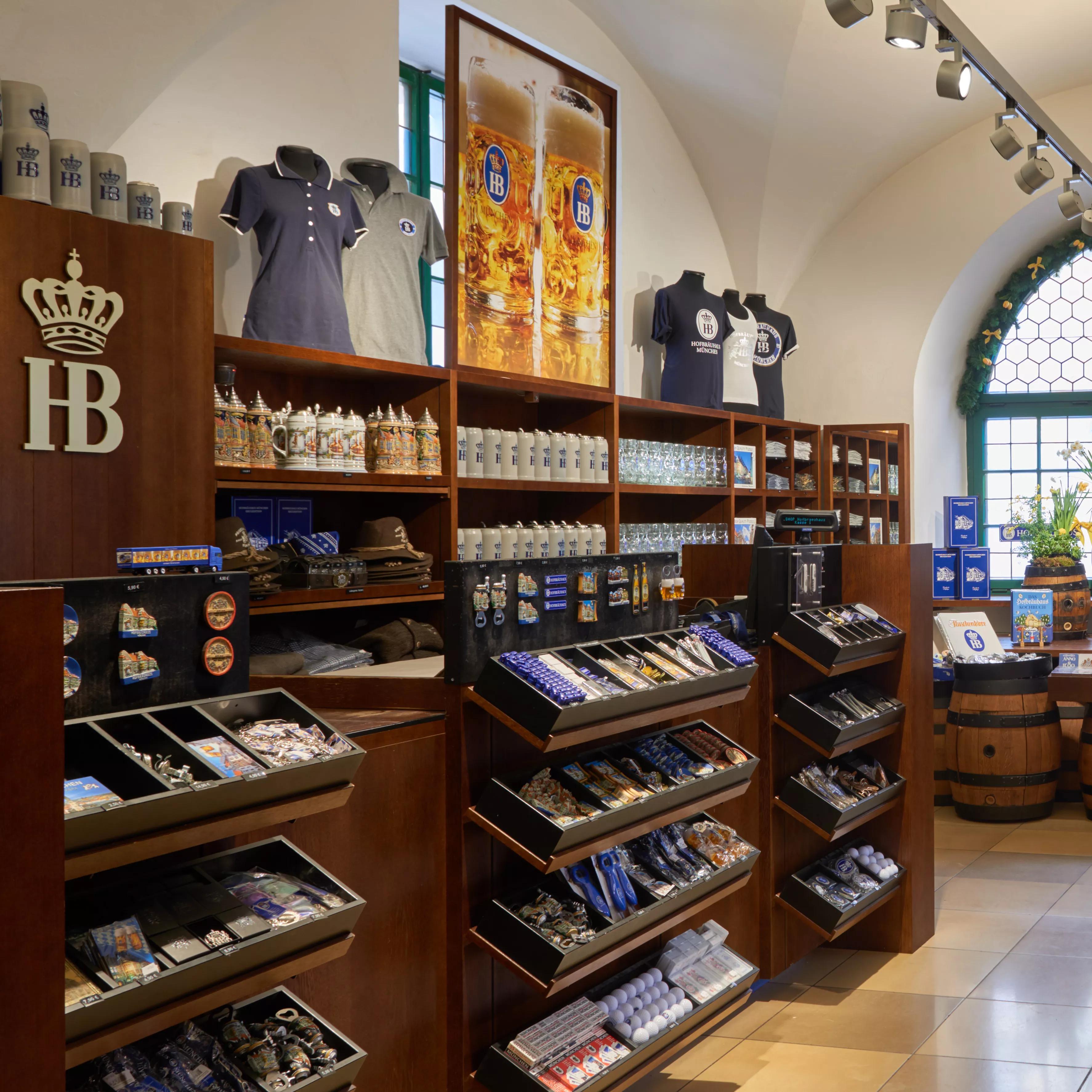 Fanshop Merchandise Laden Klamotten Hofbräu München