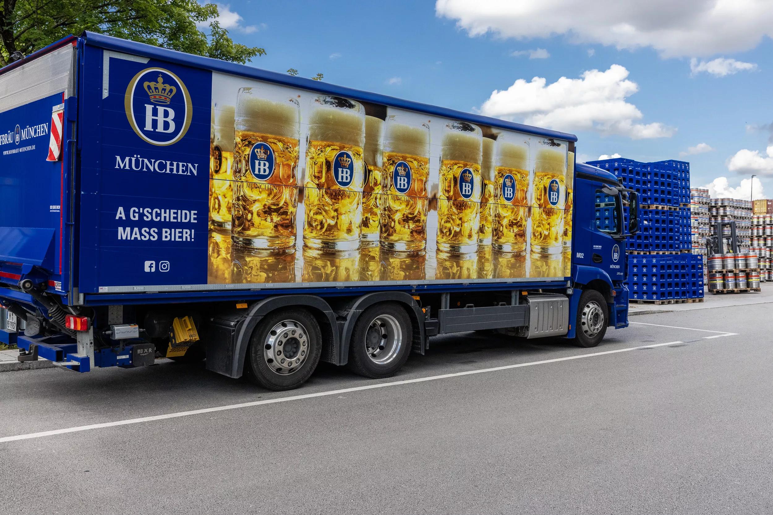LKW Fuhrpark Diesel Einsparung Hofbräu Hybrid Elektro Autos Umwelt