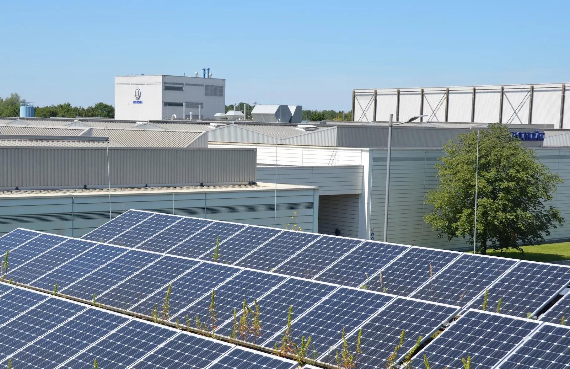 Photovoltaikanlage Brauereigelände Panele